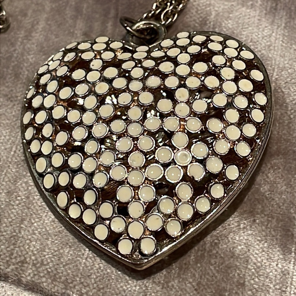 Vintage 90’s Kate Spade Unmarked Heart Pendant Necklace - Picture 3 of 7